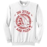 Jiu Jitsu And Pizza Funny Jujitsu BJJ and Mixed Martial Arts Sweatshirt