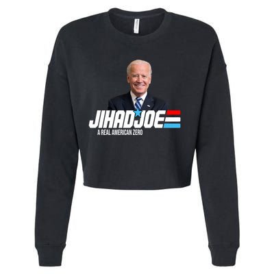 Jhad Joe A Real American Hero Cropped Pullover Crew