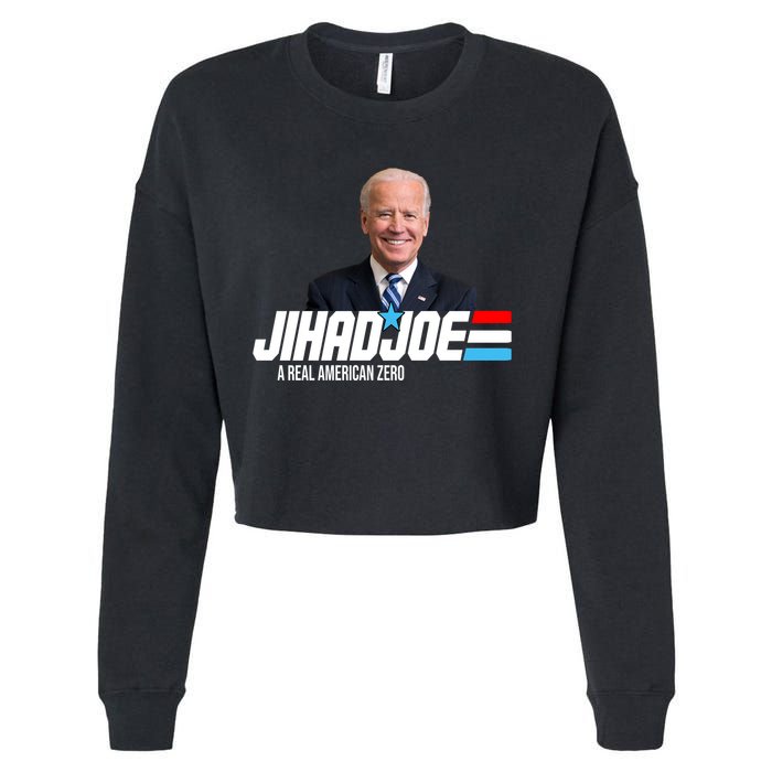 Jhad Joe A Real American Hero Cropped Pullover Crew