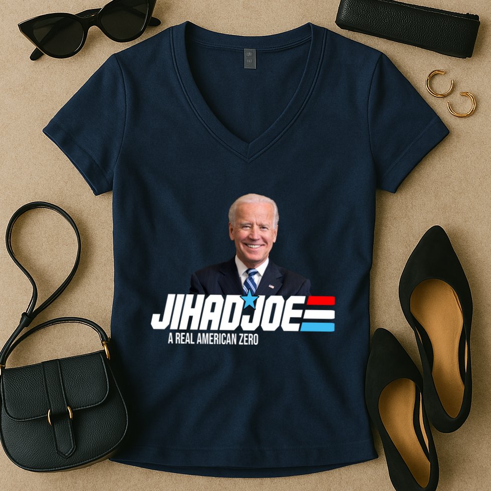 Jhad Joe A Real American Hero Women's V-Neck T-Shirt