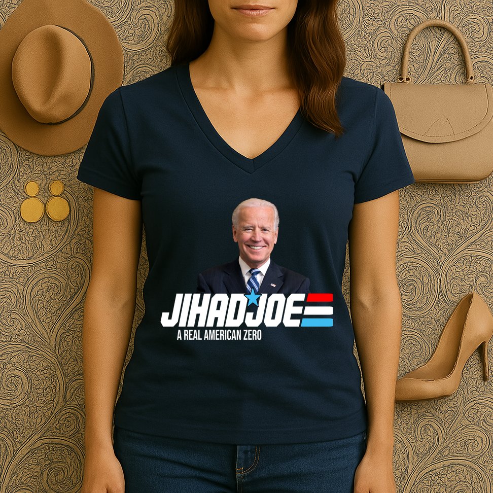 Jhad Joe A Real American Hero Women's V-Neck T-Shirt