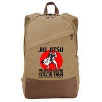 Jiu Jitsu Art of folding clothes while people still in them Cotton Canvas Backpack