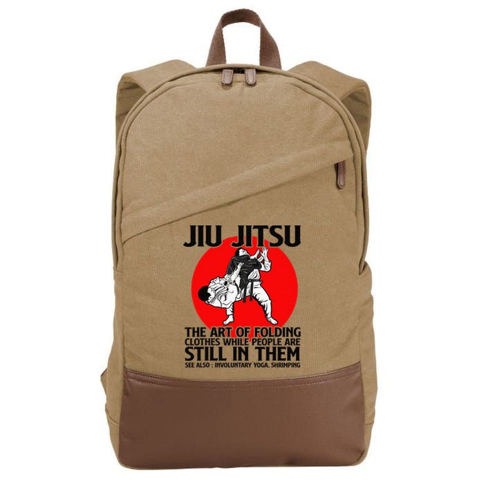 Jiu Jitsu Art of folding clothes while people still in them Cotton Canvas Backpack