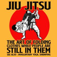 Jiu Jitsu Art of folding clothes while people still in them Pom Pom 12in Knit Beanie