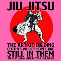 Jiu Jitsu Art of folding clothes while people still in them Stripe Pom Pom Beanie