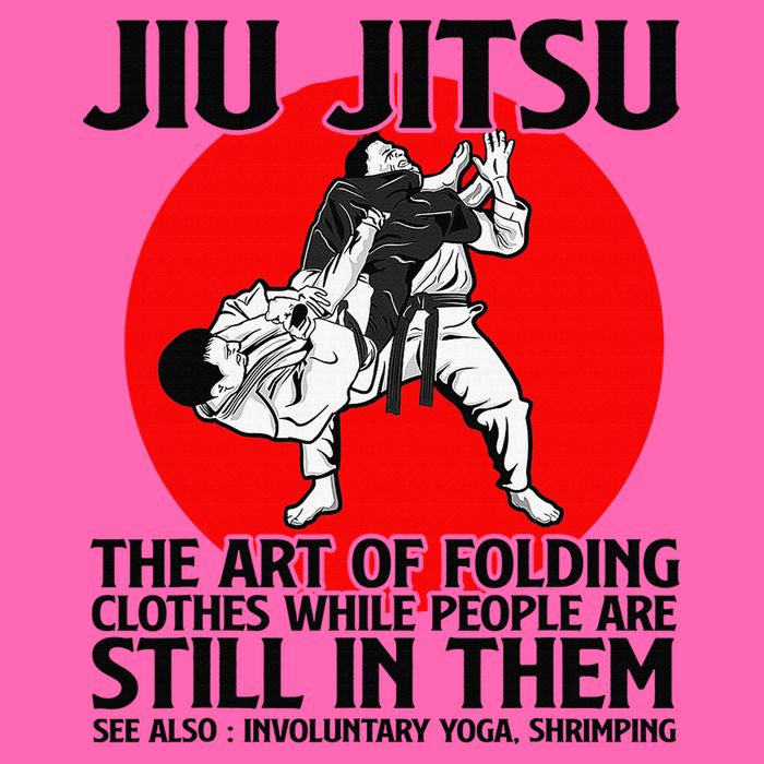 Jiu Jitsu Art of folding clothes while people still in them Stripe Pom Pom Beanie