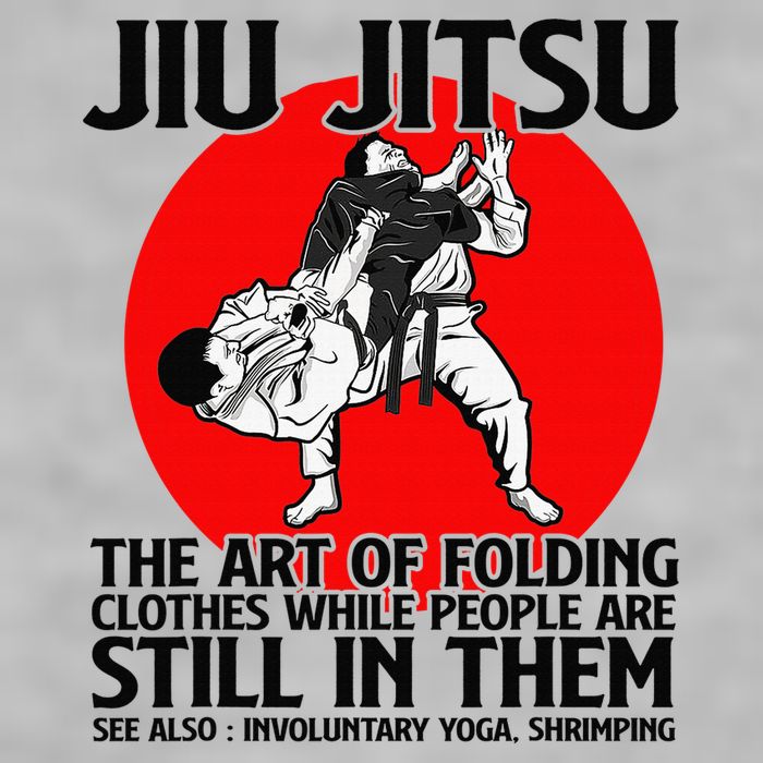 Jiu Jitsu Art of folding clothes while people still in them Ladies PosiCharge Tri-Blend Wicking Tank