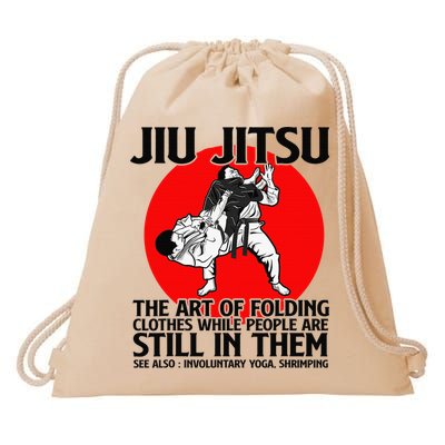 Jiu Jitsu Art of folding clothes while people still in them Drawstring Bag