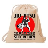 Jiu Jitsu Art of folding clothes while people still in them Drawstring Bag