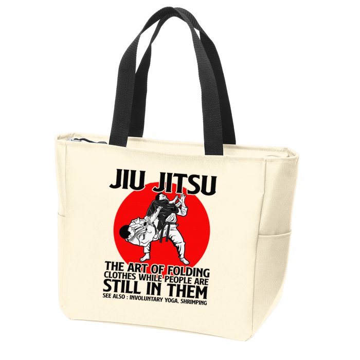 Jiu Jitsu Art of folding clothes while people still in them Zip Tote Bag