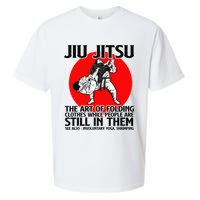 Jiu Jitsu Art of folding clothes while people still in them Sueded Cloud Jersey T-Shirt