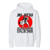 Jiu Jitsu Art of folding clothes while people still in them Garment-Dyed Fleece Hoodie