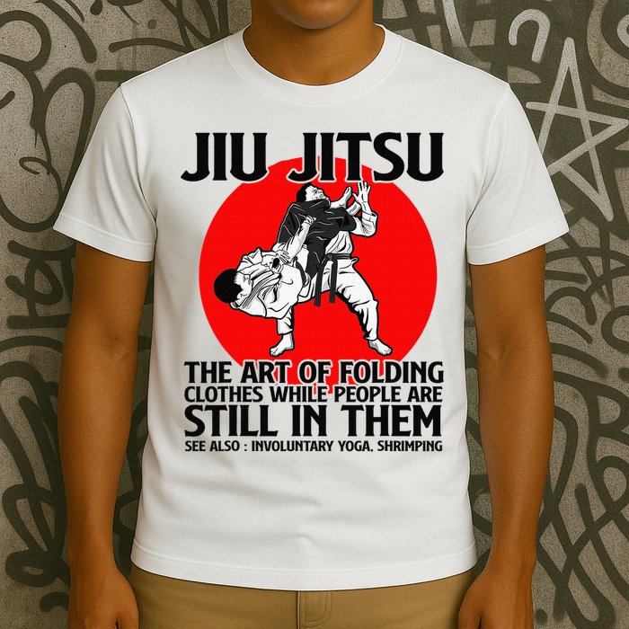 Jiu Jitsu Art of folding clothes while people still in them T-Shirt