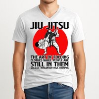 Jiu Jitsu Art of folding clothes while people still in them V-Neck T-Shirt