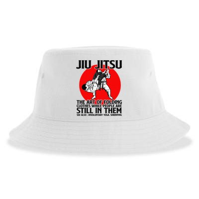Jiu Jitsu Art of folding clothes while people still in them Sustainable Bucket Hat