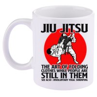 Jiu Jitsu Art of folding clothes while people still in them 11oz C Handle Ceramic Mug