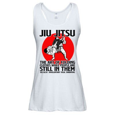 Jiu Jitsu Art of folding clothes while people still in them Ladies Essential Flowy Tank