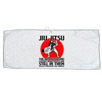 Jiu Jitsu Art of folding clothes while people still in them Large Microfiber Waffle Golf Towel