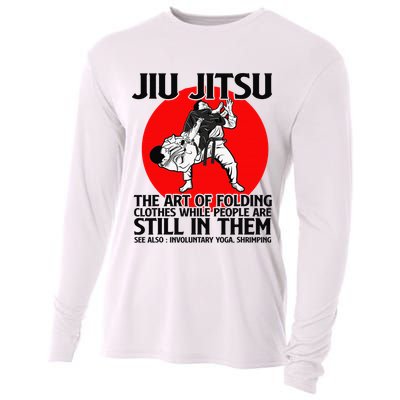 Jiu Jitsu Art of folding clothes while people still in them Cooling Performance Long Sleeve Crew