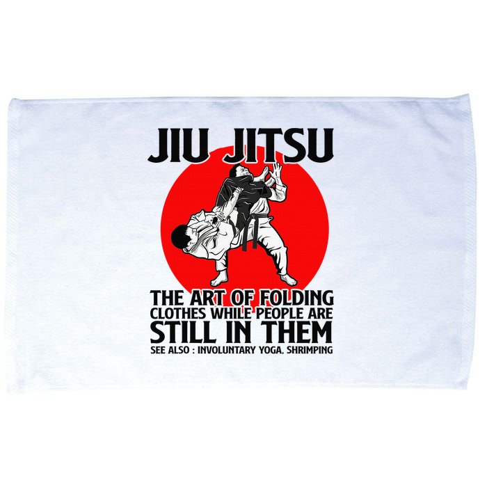 Jiu Jitsu Art of folding clothes while people still in them Microfiber Hand Towel