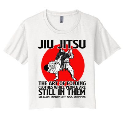Jiu Jitsu Art of folding clothes while people still in them Crop Top