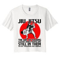 Jiu Jitsu Art of folding clothes while people still in them Crop Top