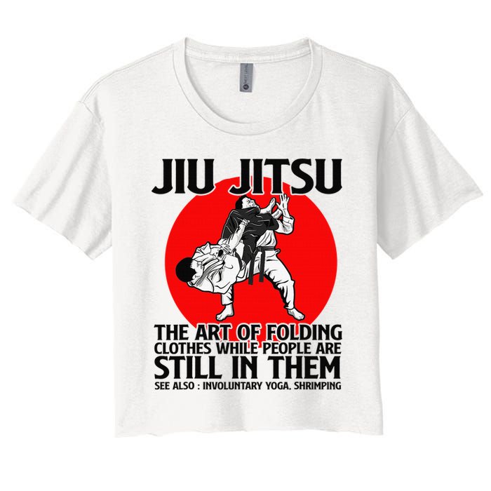 Jiu Jitsu Art of folding clothes while people still in them Crop Top
