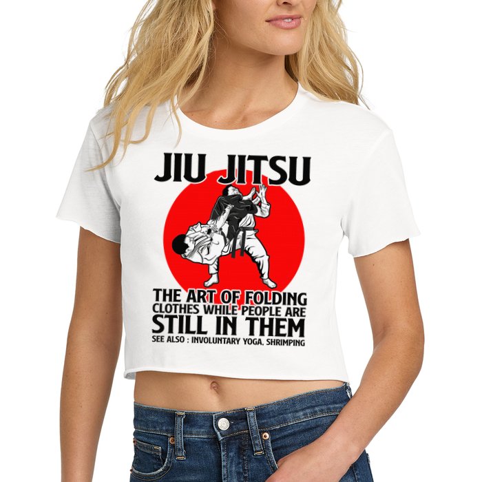 Jiu Jitsu Art of folding clothes while people still in them Crop Top