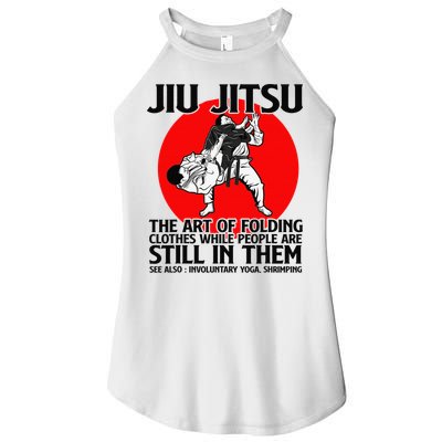 Jiu Jitsu Art of folding clothes while people still in them Women's Perfect Tri Rocker Tank