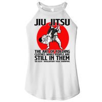Jiu Jitsu Art of folding clothes while people still in them Women's Perfect Tri Rocker Tank