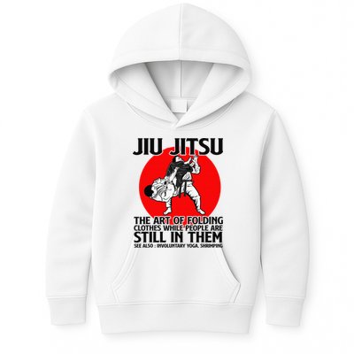 Jiu Jitsu Art of folding clothes while people still in them Kids Hoodie