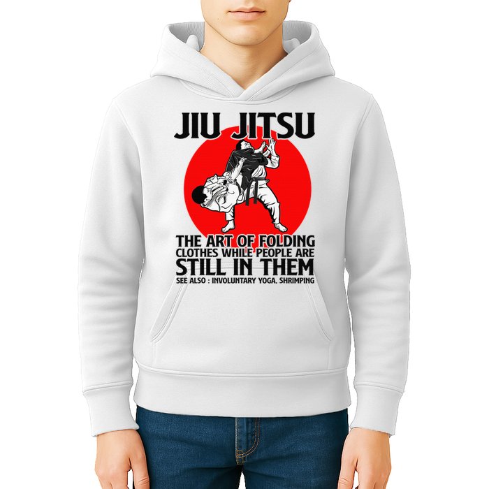 Jiu Jitsu Art of folding clothes while people still in them Kids Hoodie