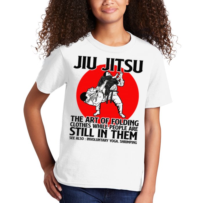 Jiu Jitsu Art of folding clothes while people still in them Kids T-Shirt