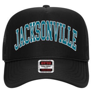 Jacksonville High Crown Mesh Back Trucker Hat