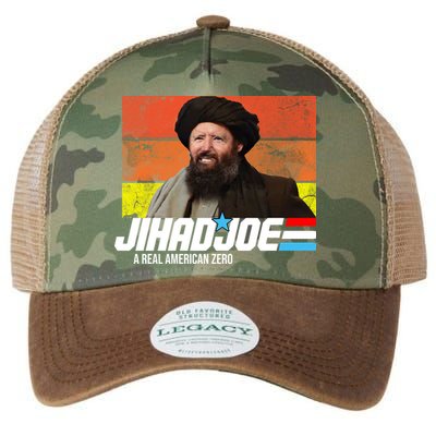Jhad Joe A Real American Zero Anti Biden Funny Legacy Tie Dye Trucker Hat
