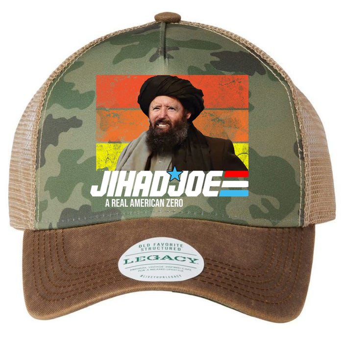 Jhad Joe A Real American Zero Anti Biden Funny Legacy Tie Dye Trucker Hat