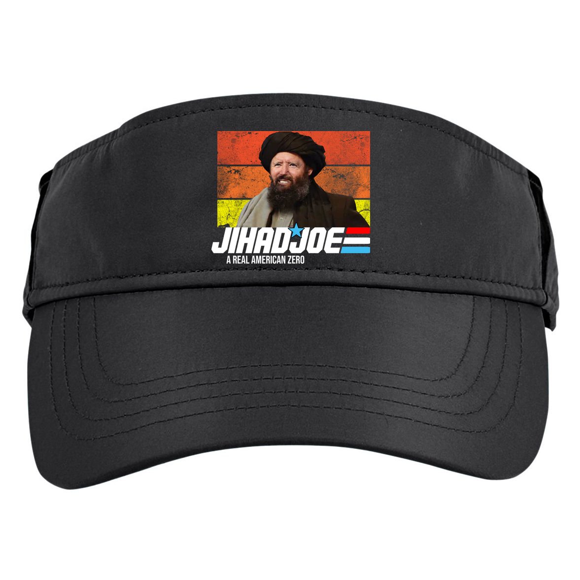 Jhad Joe A Real American Zero Anti Biden Funny Adult Drive Performance Visor