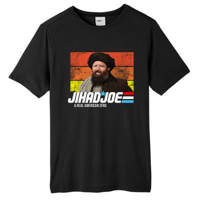 Jhad Joe A Real American Zero Anti Biden Funny Tall Fusion ChromaSoft Performance T-Shirt