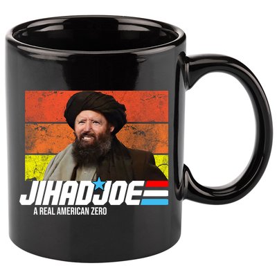 Jhad Joe A Real American Zero Anti Biden Funny 11oz C Handle Ceramic Mug