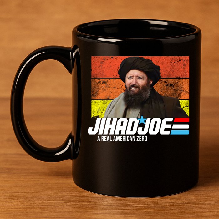 Jhad Joe A Real American Zero Anti Biden Funny 11oz C Handle Ceramic Mug
