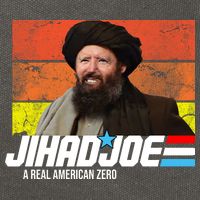 Jhad Joe A Real American Zero Anti Biden Funny Cotton Canvas Backpack