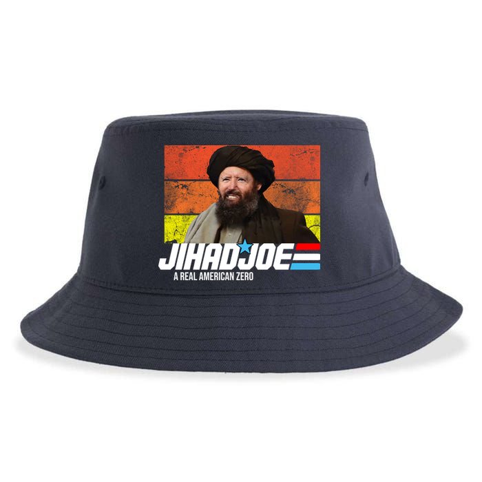 Jhad Joe A Real American Zero Anti Biden Funny Sustainable Bucket Hat