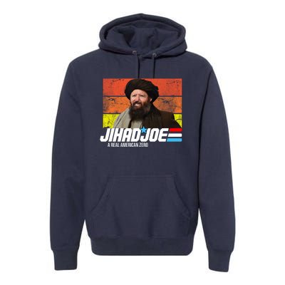 Jhad Joe A Real American Zero Anti Biden Funny Premium Hoodie