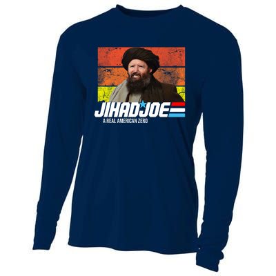 Jhad Joe A Real American Zero Anti Biden Funny Cooling Performance Long Sleeve Crew