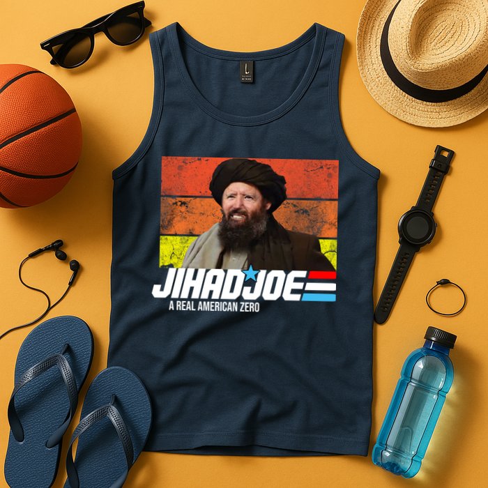 Jhad Joe A Real American Zero Anti Biden Funny Tank Top