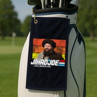 Jhad Joe A Real American Zero Anti Biden Funny Golf Towel