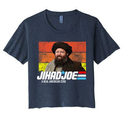 Jhad Joe A Real American Zero Anti Biden Funny Crop Top