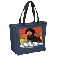 Jhad Joe A Real American Zero Anti Biden Funny Zip Tote Bag