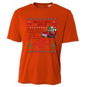 Jingle Joe Biden Xmas Carol Trump Ugly Christmas Sweater Gift Cooling Performance Crew T-Shirt