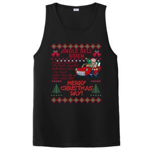 Jingle Joe Biden Xmas Carol Trump Ugly Christmas Sweater Gift PosiCharge Competitor Tank